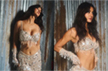 Disha Patani turns up the heat in a silver embellished skirt set